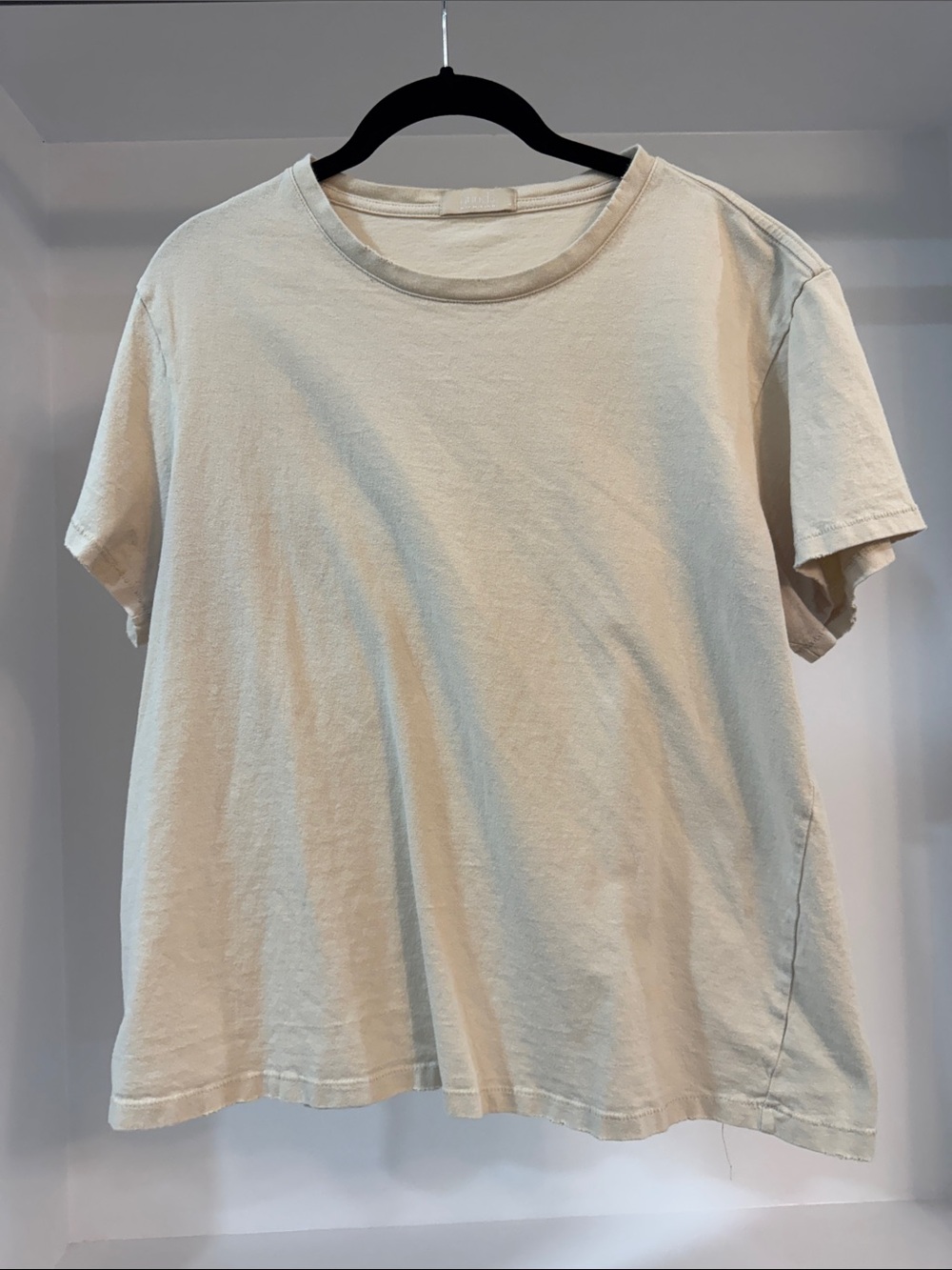 Classic Crewneck T-Shirt in Light Cream